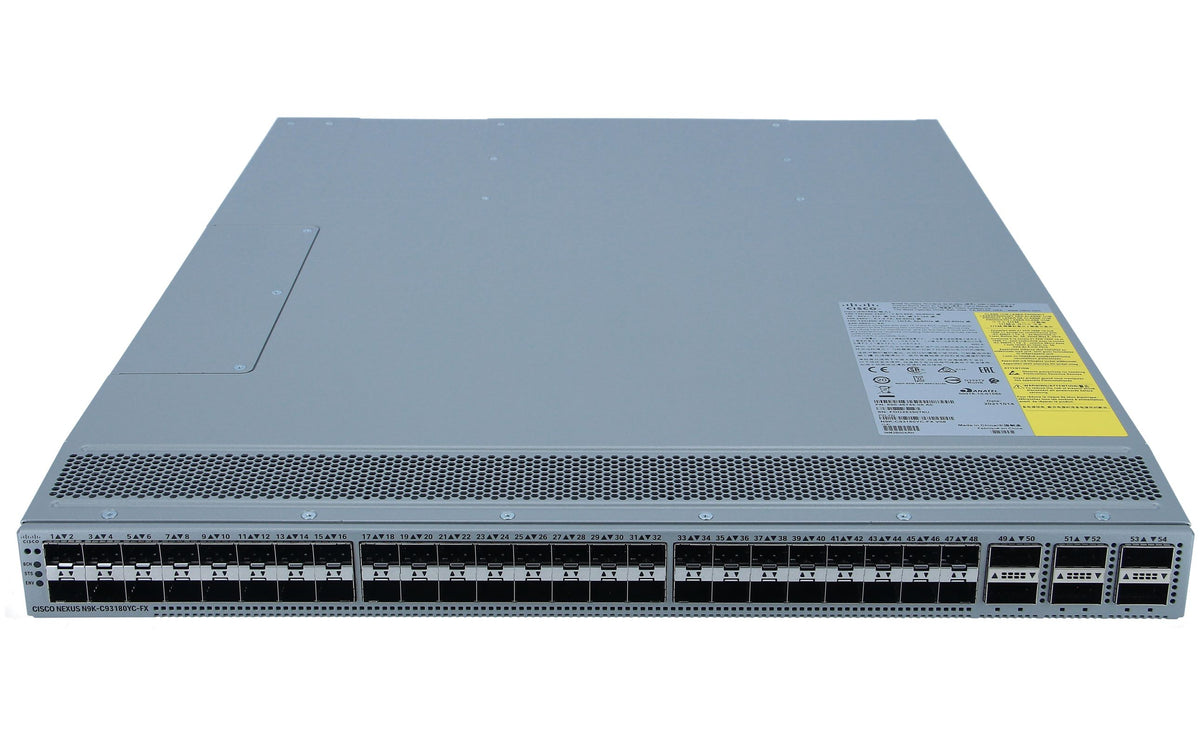 N9K-C93180YC-FX Cisco Nexus 9300 Switch 48x10/25G SFP+ & 6x100GB