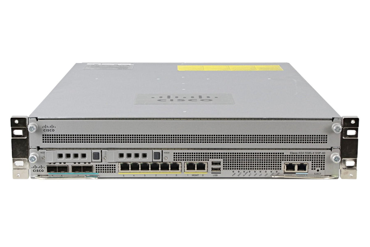 ASA5585-S40-K9 Cisco ASA5585-X with SSP40, 6xGigE, 4x SFP+ Ports