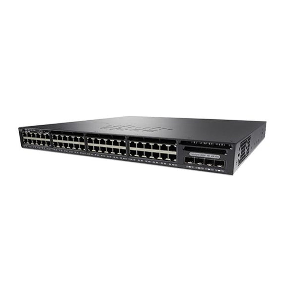 WS-C3650-48FD-S Cisco Catalyst 3650 48p GigE Full PoE+/2x10G Uplinks, IP Base Switch