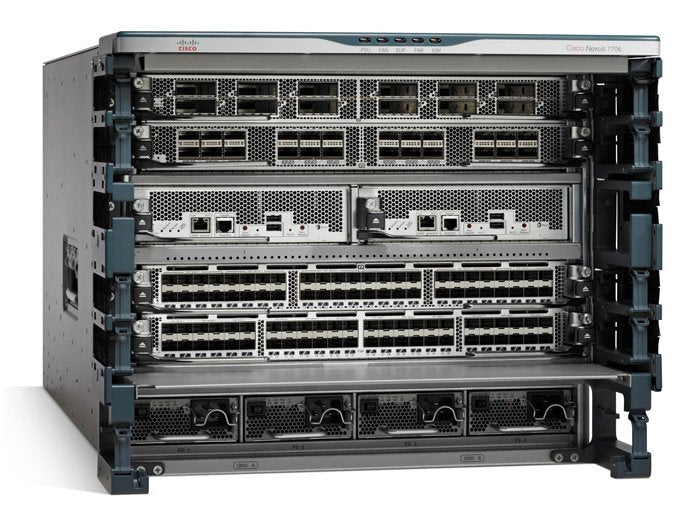 N77-C7706-B26S2E-R Cisco Nexus 7706 Managed L3 Switch Bundle (Chassis, 2x  SUP2E, 6x FAB2), No Power Supplies