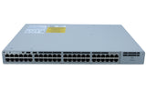 View of Cisco Catalyst 9200 48-Port Ethernet Switch with metal casing and ports for LAN/WAN connection.