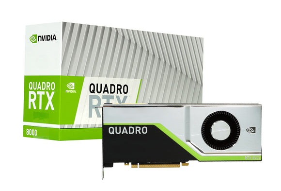 View of RTX 8000 900-2G150-0150-030 NVIDIA Quadro RTX 8000 48GB GDDR6 Graphics Card, PCIE, Passive Cooling