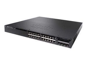 WS-C3650-24PD-L Cisco Catalyst 3650 24-port GigE PoE+ Switch with 2x10G Uplinks, LAN Base