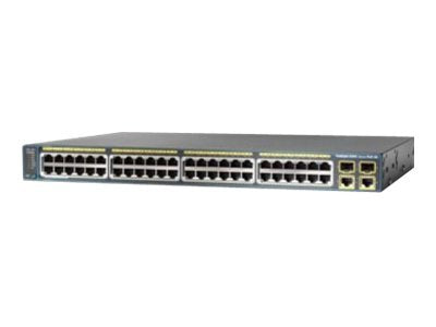 WS-C2960-48PST-L Cisco Catalyst 48-Port 10/100 PoE, Dual 1000BT Switch