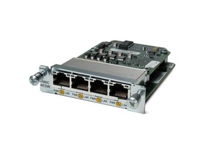HWIC-4ESW-POE Cisco 4-Port Ethernet Switch HWIC, POE