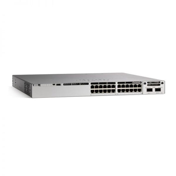 C9300-24P-E Cisco Catalyst 9300 24-port 1G copper with modular uplinks, PoE+, Network Essentials
