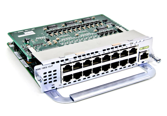 NME-16ES-1G-P Cisco EtherSwitch Service Module 16 x 10/100Base-T Ports, PoE