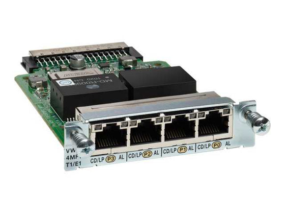 VWIC3-4MFT-T1/E1 Cisco 4-Port Multiflex T1/E1 Interface Card