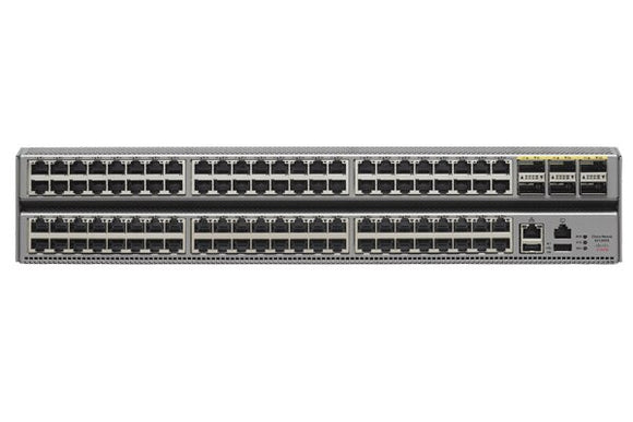 View of N9K-C93120TX Cisco Nexus 9300 Switch with 96p 1/10GBASE-T & 6p 40G QSFP+