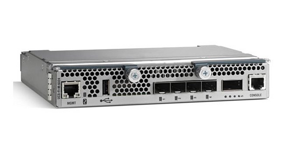 View of UCS-FI-M-6324 Cisco UCS 6324 In-Chassis FI with 4 UP, 1x40G Exp Port, 16 10Gb