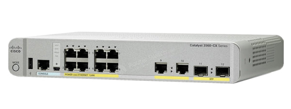 Cisco WS-C3560CX-8PC-S Catalyst 3560-CX 8-Port PoE Switch