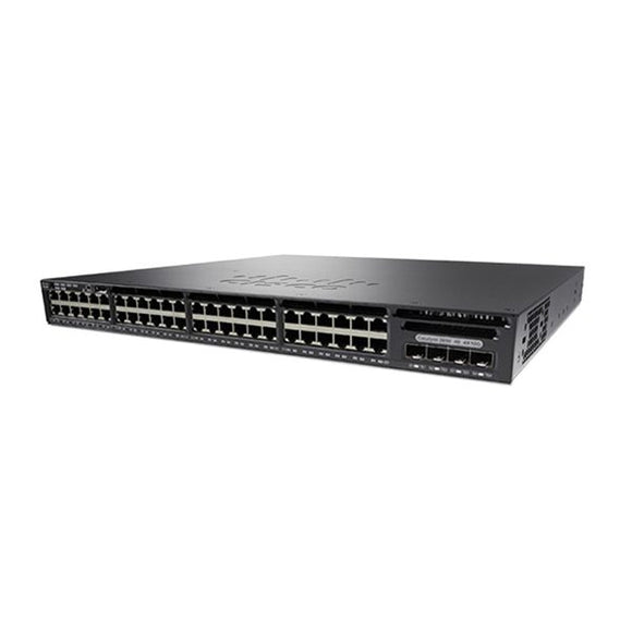 View of WS-C3650-48FQ-L Cisco Catalyst 3650 48p GigE Full PoE/4x10G Uplinks, LAN Base Switch