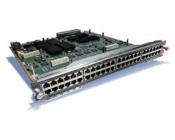 View of WS-X6848-TX-2TXL Cisco 6k 48-port 10/100/1000 GE Mod:fab enabled, RJ-45 DFC4XL